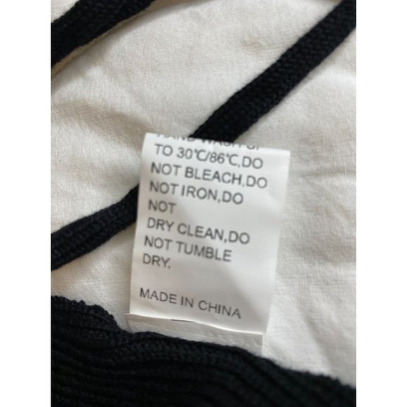 Shein Women's Plus Sz 1 XL Sleeveless Side Tie Black Sweater Coverup - Picture 10 of 13